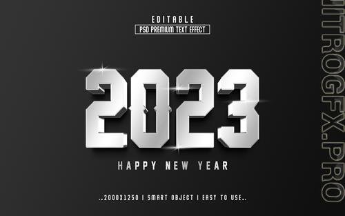 2023 new year vol 2 - editable text effect, font style