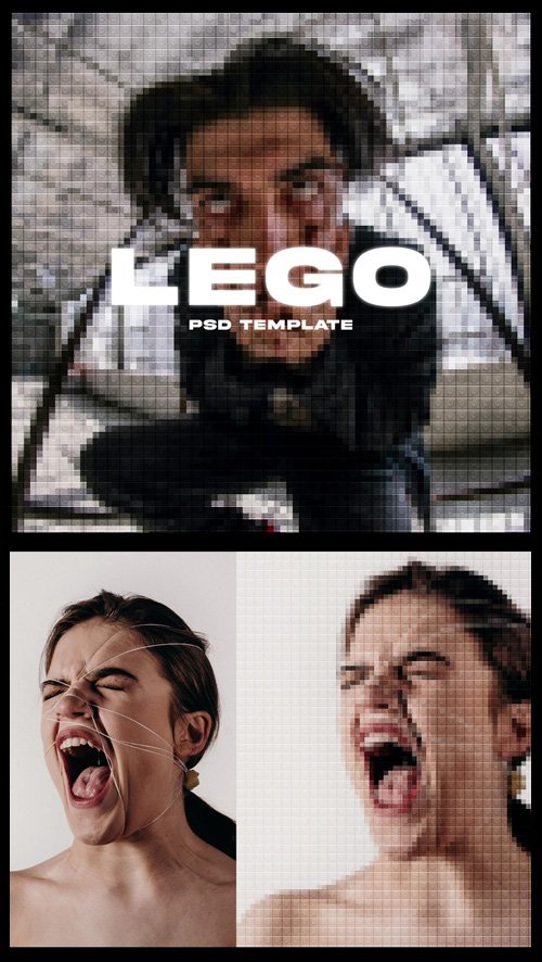 Lego Generator Photo Effect for Photoshop