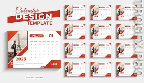 2023 happy new year desk calendar design