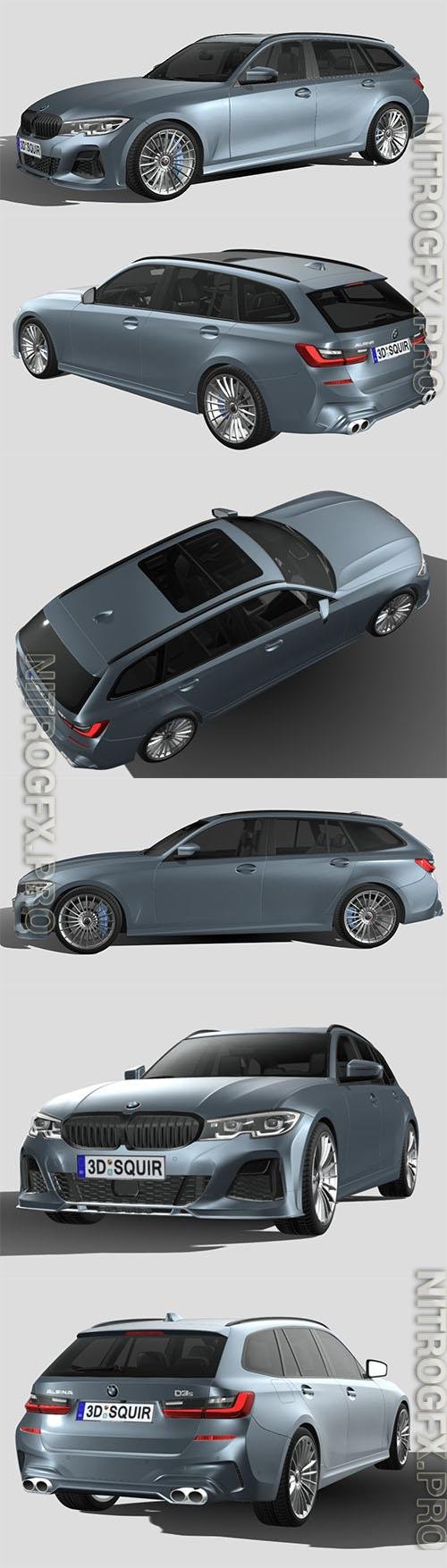 BMW Alpina D3 S touring 2020 3D Models