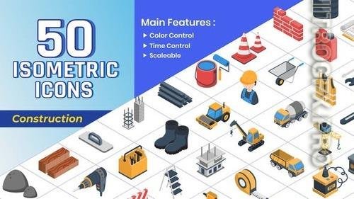 VideoHive - Isometric Icons - Construction 41972841