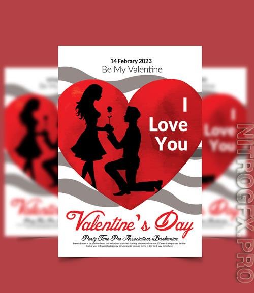 PSD Happy Valentine Day Party Flyer Vol 5