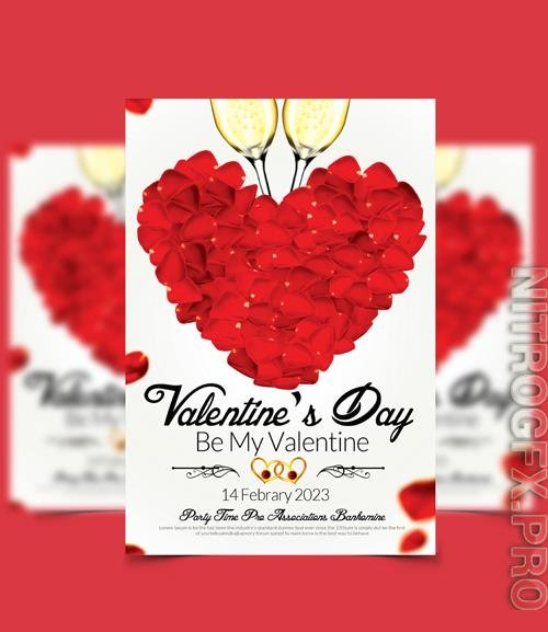 PSD Happy Valentine Day Party Flyer Vol 8