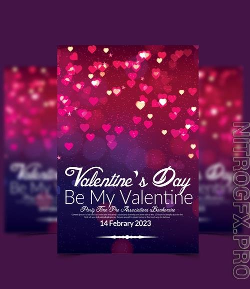 PSD Happy Valentine Day Party Flyer