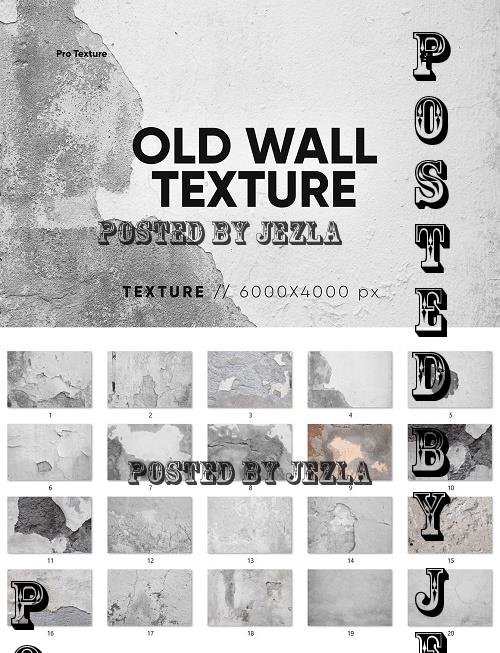 20 Old Wall Textures HQ - 7822302
