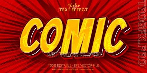 Comic - Editable Text Effect, Cartoon Font Style