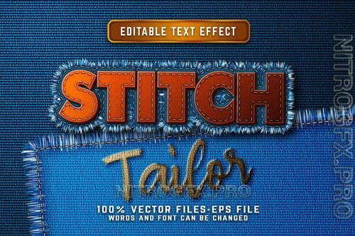 Editable Stitch Tailor text effect