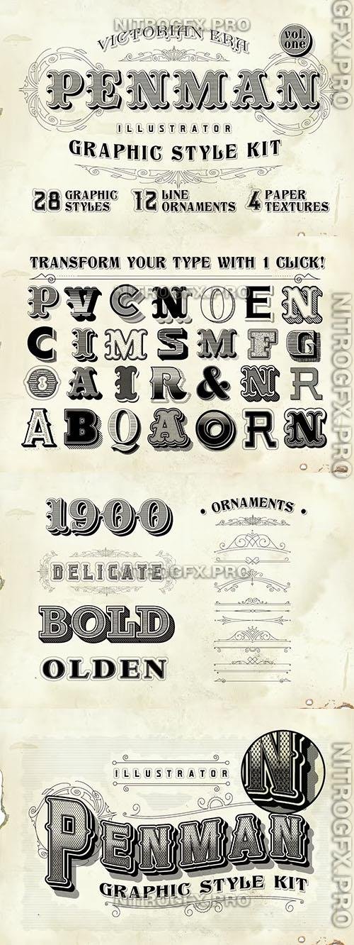 Victorian Penman Text Effects