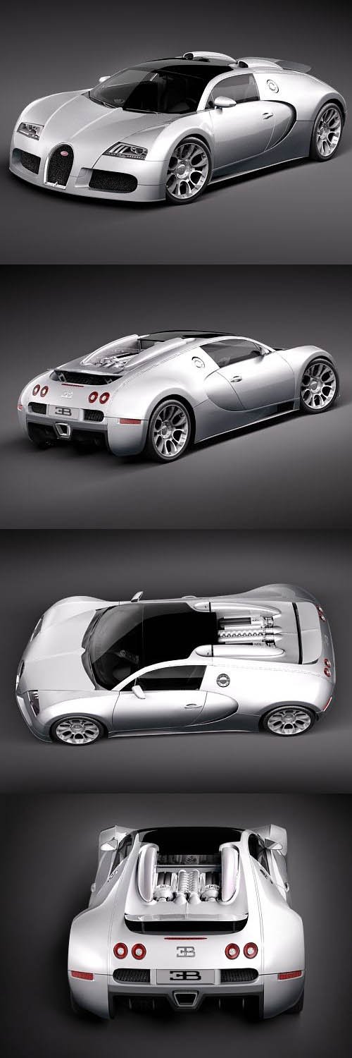 Bugatti Veyron Grand Sport 2010 3D Model