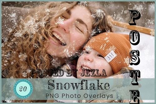 Snowflake Photoshop Overlays - 12699291