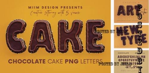 Chocolate Cake - 3D Lettering - 7545678