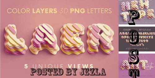 Color Layers - 3D Lettering - 7545681