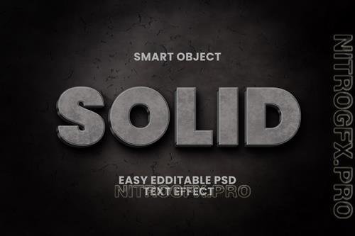 PSD solid concrete tect effect