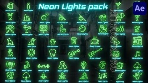 Videohive - Neon Lights Big Pack for After Effects 43191401