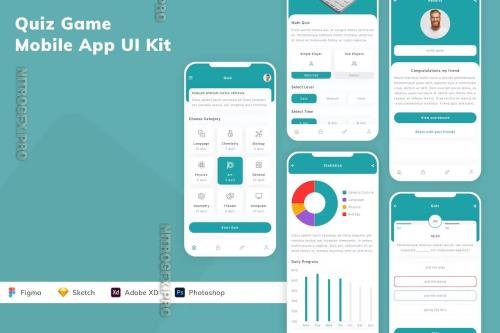 Quiz Game Mobile App UI Kit SEPA3VC