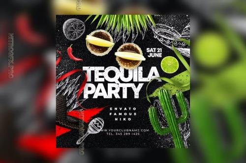 Tequila Party Flyer