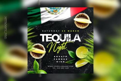 Tequila Night Party Flyer