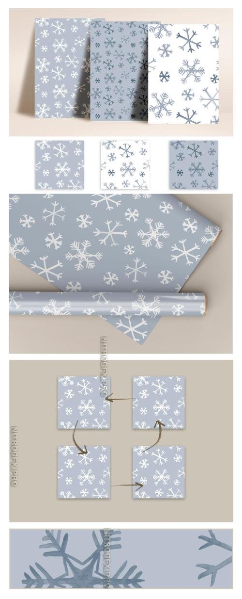 Adobestock - Pattern Christmas Snow - 454633476