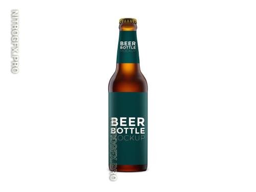 AdobeStock - Beer Bottle Mockup - 454424178