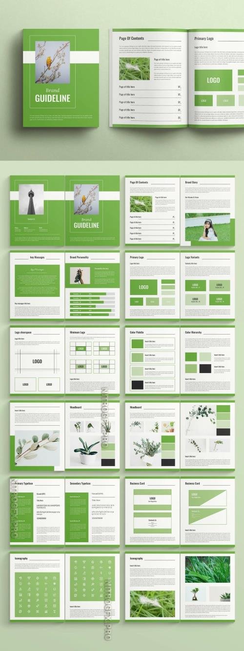 Adobestock - Brand Guidelines Brochure Layout 532557296