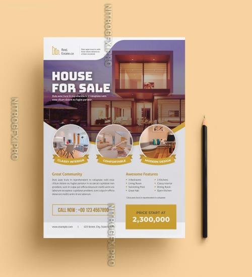 AdobeStock - Open House Real Estate Flyer Layout - 463689069
