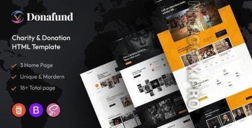 ThemeForest - Donafund – Fundraising & Charity HTML Template 42488004