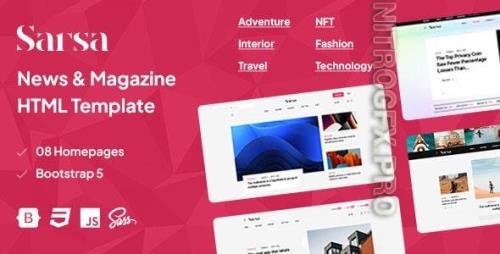 ThemeForest - Sarsa - News & Magazine HTML Template 42355865