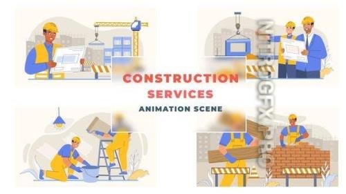 VideoHive - Construction Services Animation Scene - 43307363