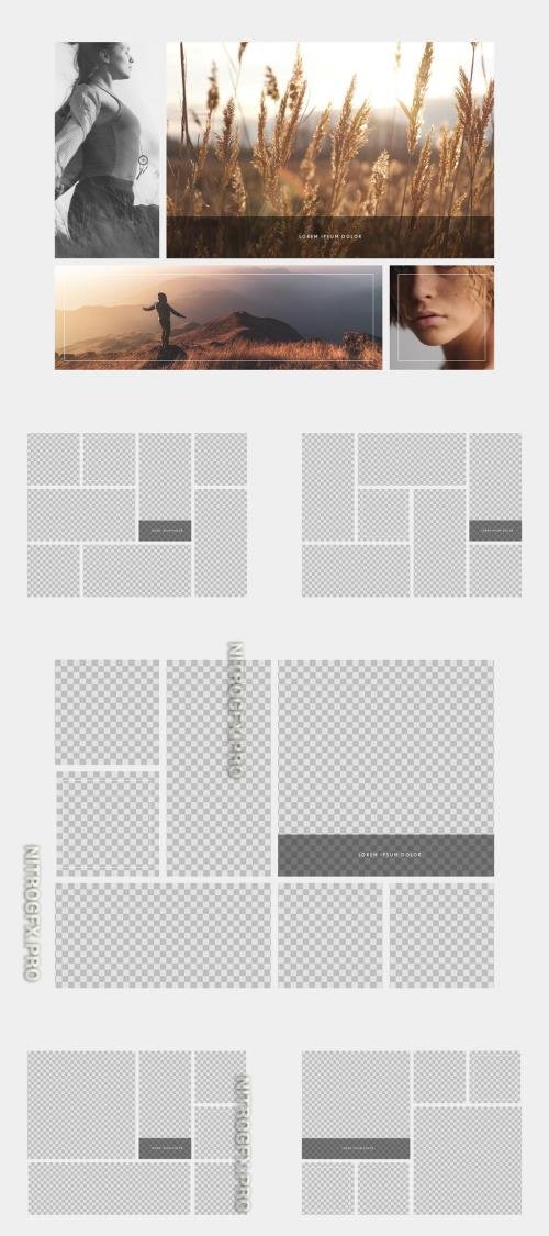 Adobestock - Photo Mockup Collage With 6 Grid Options 547934228