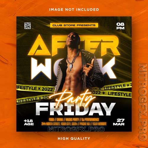 PSD Night Club Party Flyer Template