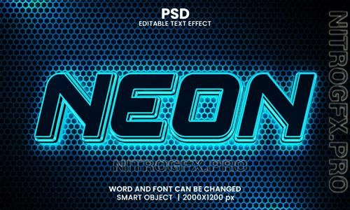 PSD Neon Blue Color 3D Editable Text Effect Style 1675799505_2851_nitrogfx_pro