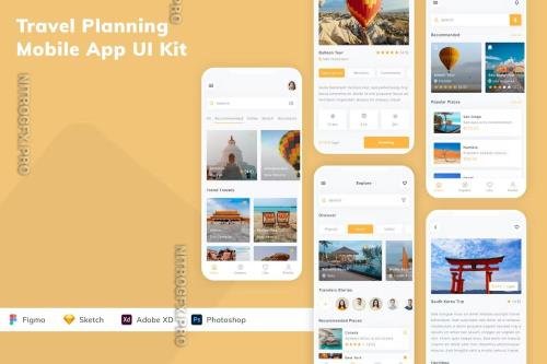 Travel Planning Mobile App UI Kit
