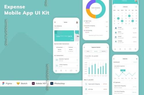 Expense Mobile App UI Kit