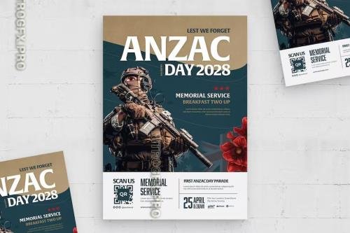 Anzac Day Flyer Template