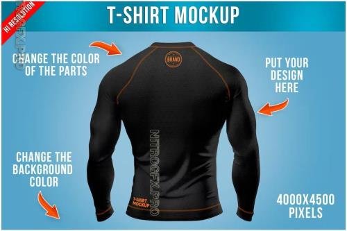  Compression T-Shirt Mockup - Back View 1675962549_8381_compr_ssion_t_shirt_mockup___back_vi_w