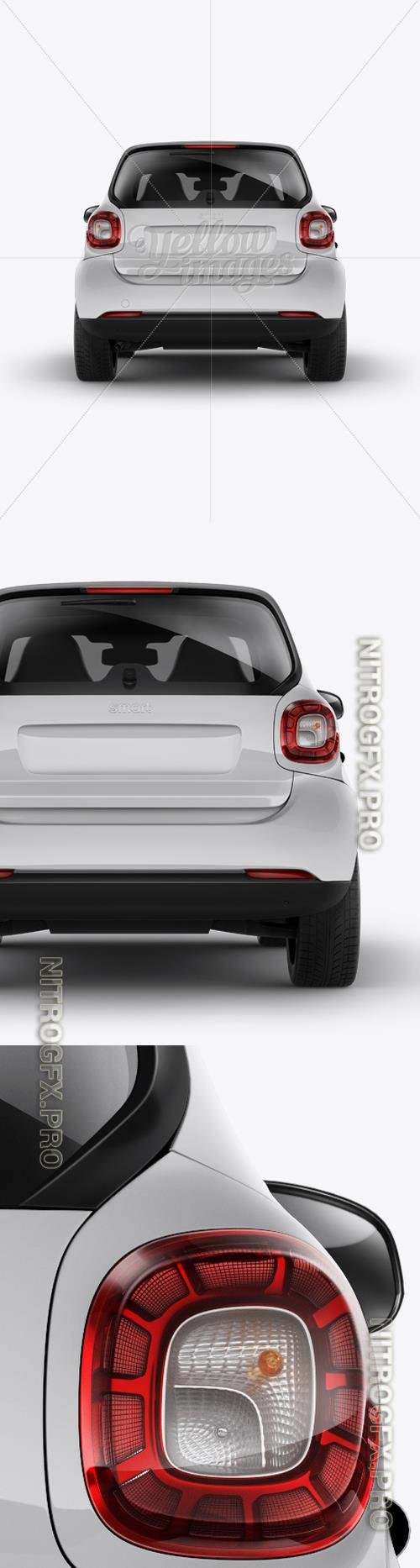 Smart Fortwo Mockup - Back View - 14064