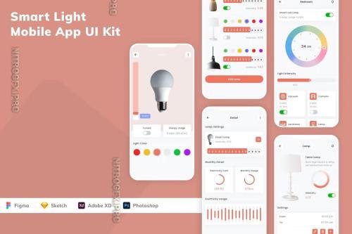 Smart Light Mobile App UI Kit - SFS6XWH