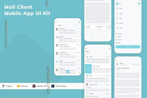 Mail Client Mobile App UI Kit 9YVX89R