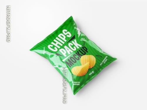 AdobeStock - Potato Chips Packaging Mockup - 407053018