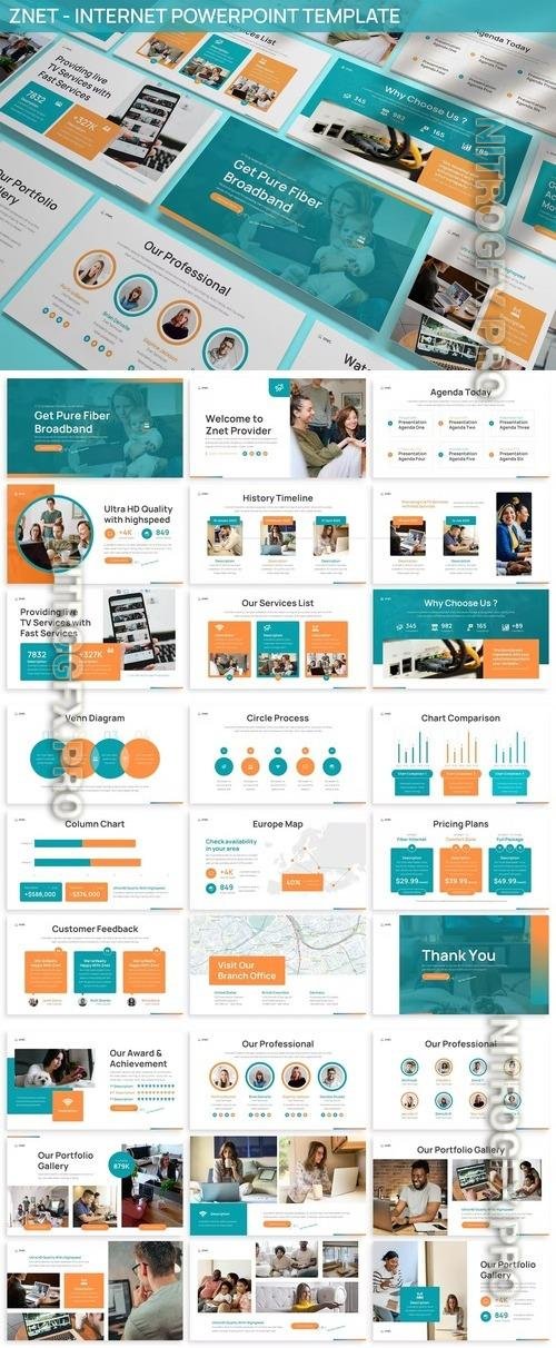 Znet - Internet Provider Powerpoint Template