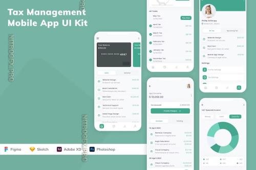 Tax Management Mobile App UI Kit - JACDCD4