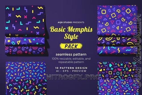 Basic Memphis Style - Seamless Pattern