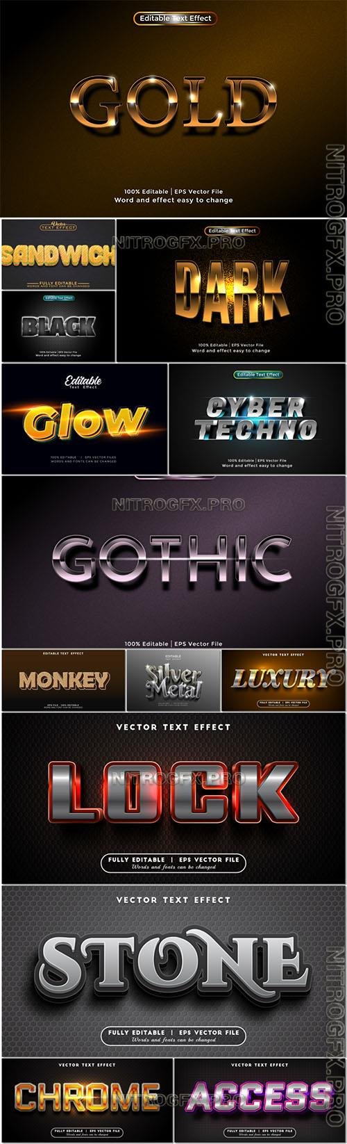 Stylish Vector 3D Text Effects