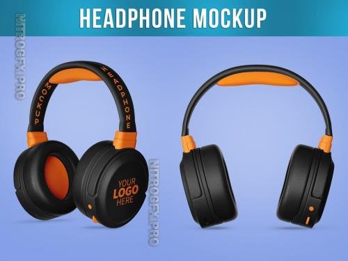 AdobeStock - Headphones Mockup - 547388235