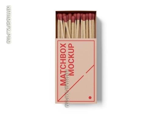 AdobeStock - Safety Matches Box Mockup - 547087996