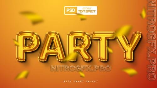 Creative PSD Party 3D Text Effect