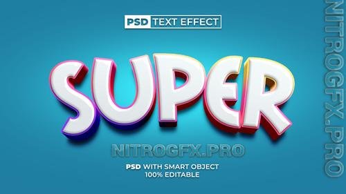PSD Colorful Text Effect Fun Style