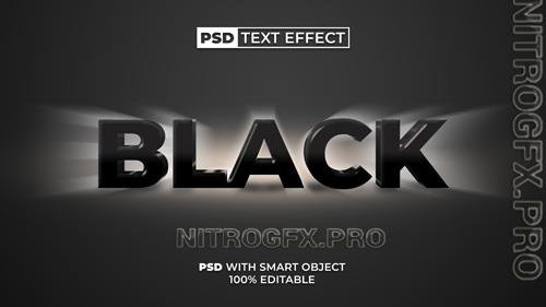 PSD Black Text Effect Style