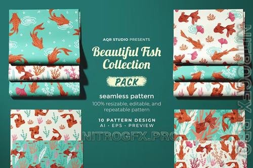 Fish Collection - Seamless Pattern