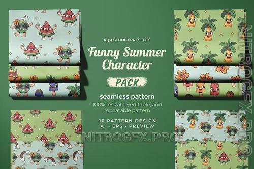 Funny Summer - Seamless Pattern